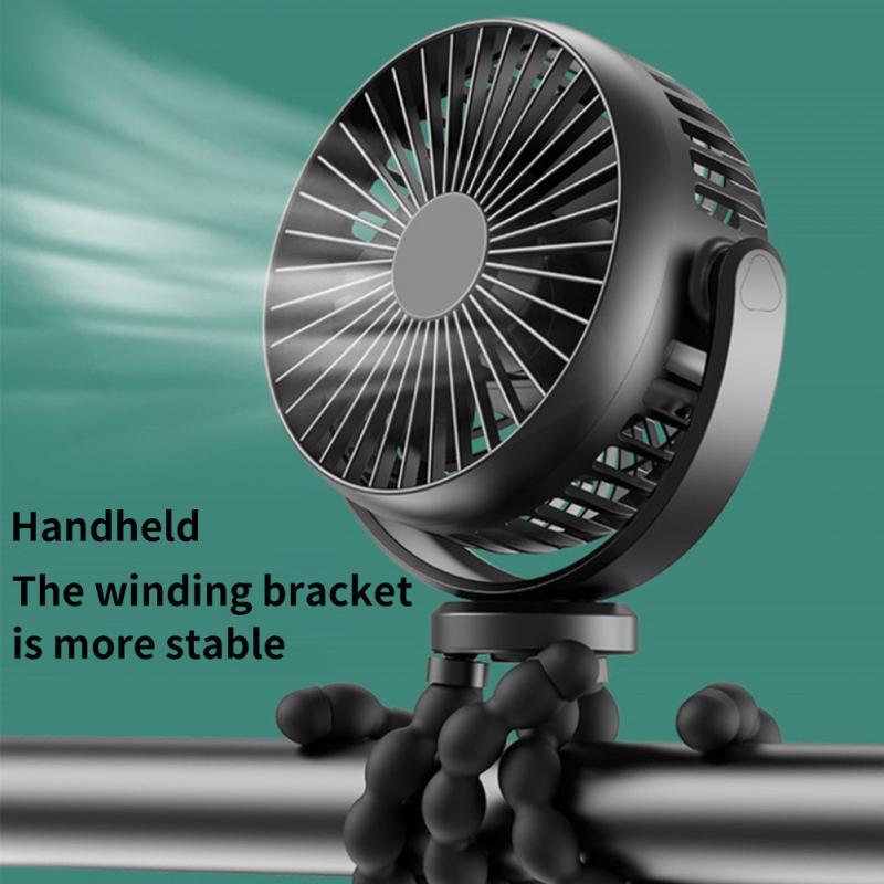 Baby Stroller Fan Hand Held Rechargeable USB Bladeless Small Folding Fans ⭐⭐⭐⭐⭐