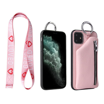 Leather Strap Cord Coin Purse Phone Cases Lanyard Wallet Cover ⭐⭐⭐⭐⭐