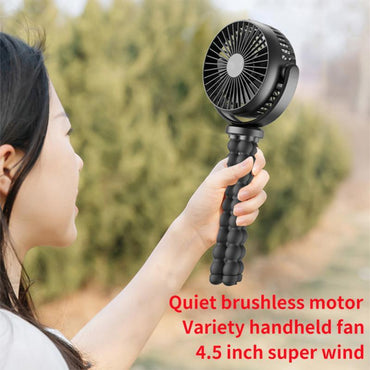 USB Bladeless Mini Fan - Rechargeable Handheld Stroller Fan