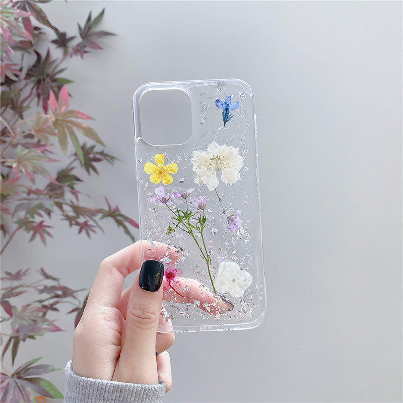 Silver Foil Dried Flowers For Mobile Phone Cases Epoxy Transparent ⭐⭐⭐⭐⭐