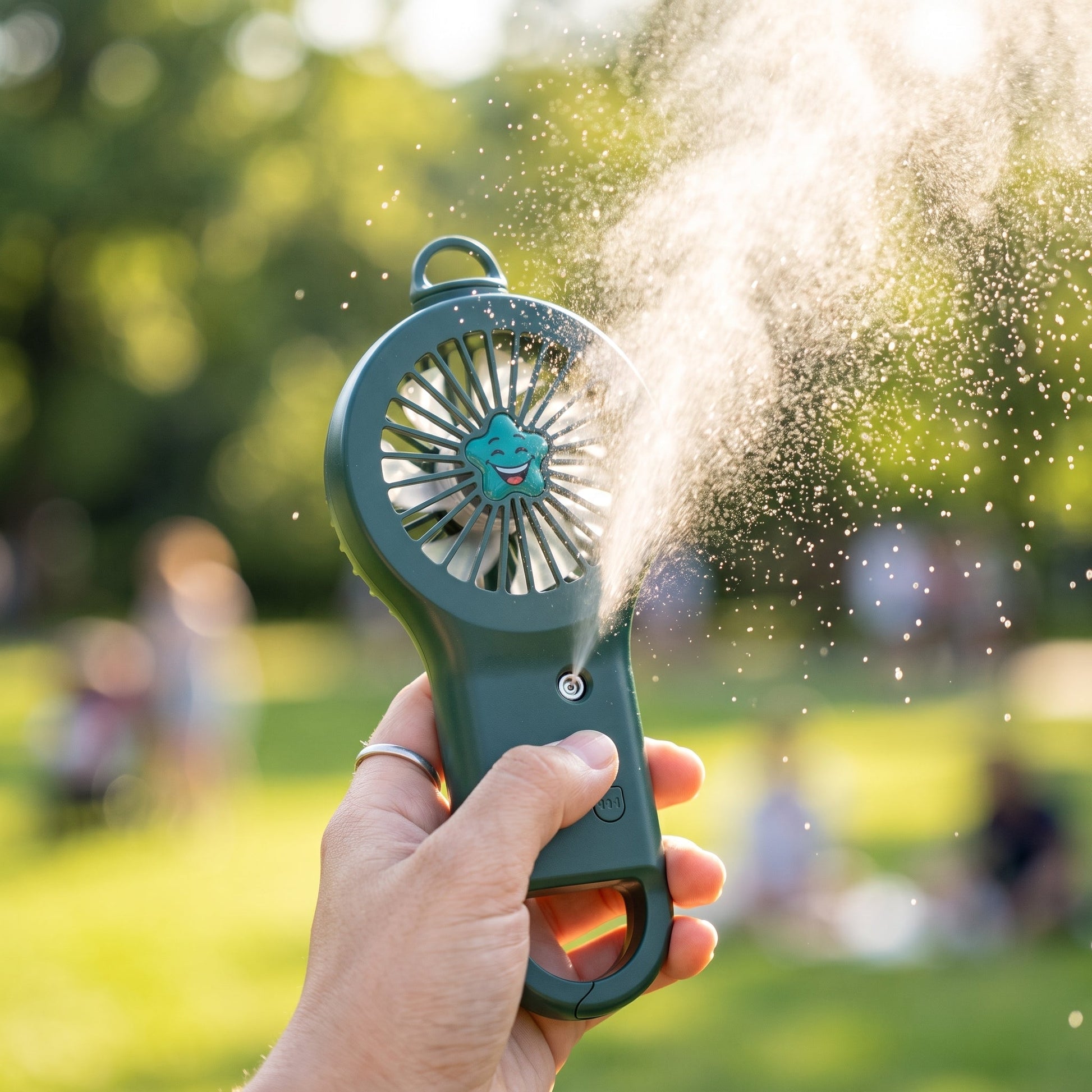 CREAZONE Hanging Neck Misting Fan — outdoor summer