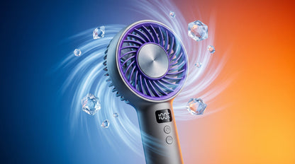 CREAZONE Turbo Ice Hand Fan — summer heat relief