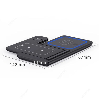 3-in-1 Foldable Wireless Charging Station for iPhone, Watch & AirPods