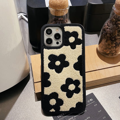 Plush Flowers Are Suitable For Ladies Autumn And Winter Mobile Phone Cases ⭐⭐⭐⭐⭐
