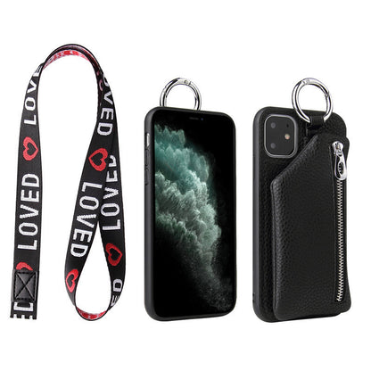 Leather Strap Cord Coin Purse Phone Cases Lanyard Wallet Cover ⭐⭐⭐⭐⭐